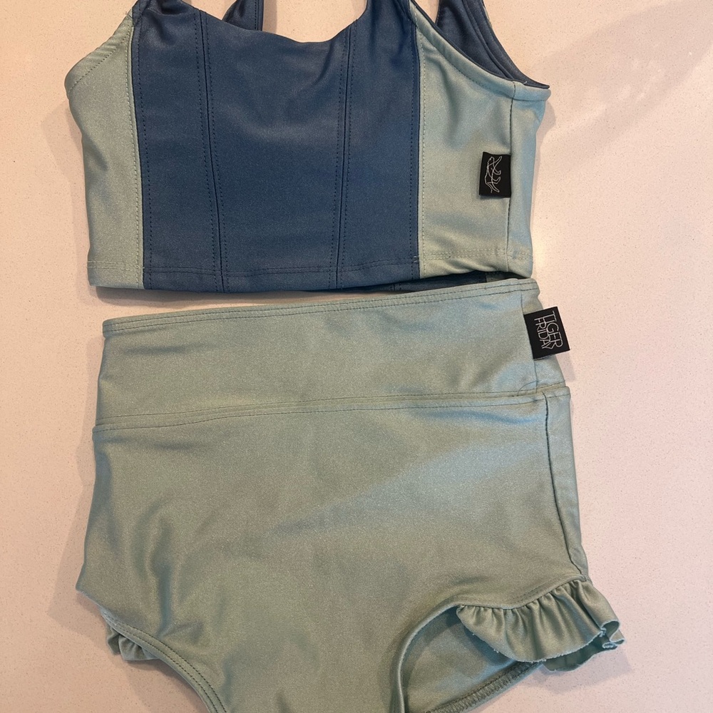 Tiger Friday Radiance Duchess Crop Top- Topaz and Radiance Filly Briefs- Pixie